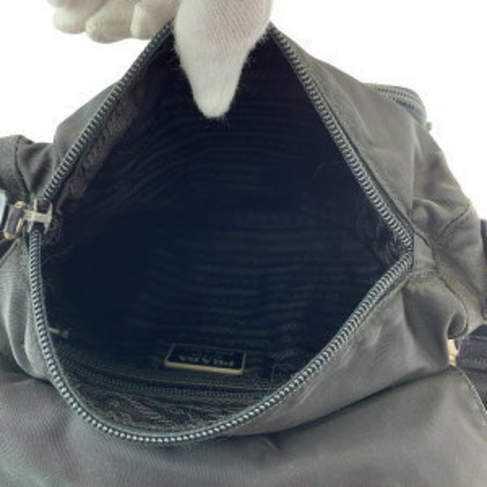 Prada Tessuto Triangular Black Nylon Shoulder Bag… - image 8